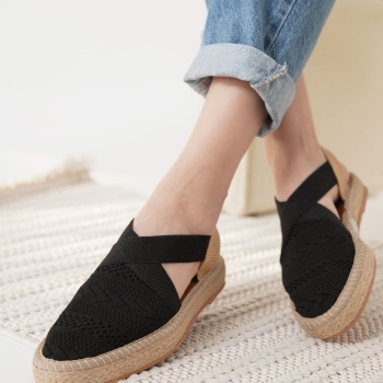 Rosa Kadın Siyah Espadril Ayakkabı
