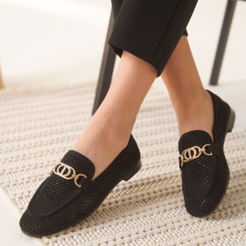 Sally Kadın Siyah Toka Detaylı Ayakkabı