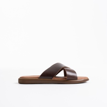 Weasley Acı Kahve Hakiki Deri Terlik