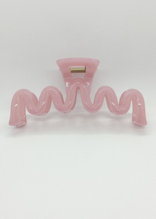 Pembe Renk Dalga Figür Mandal Toka