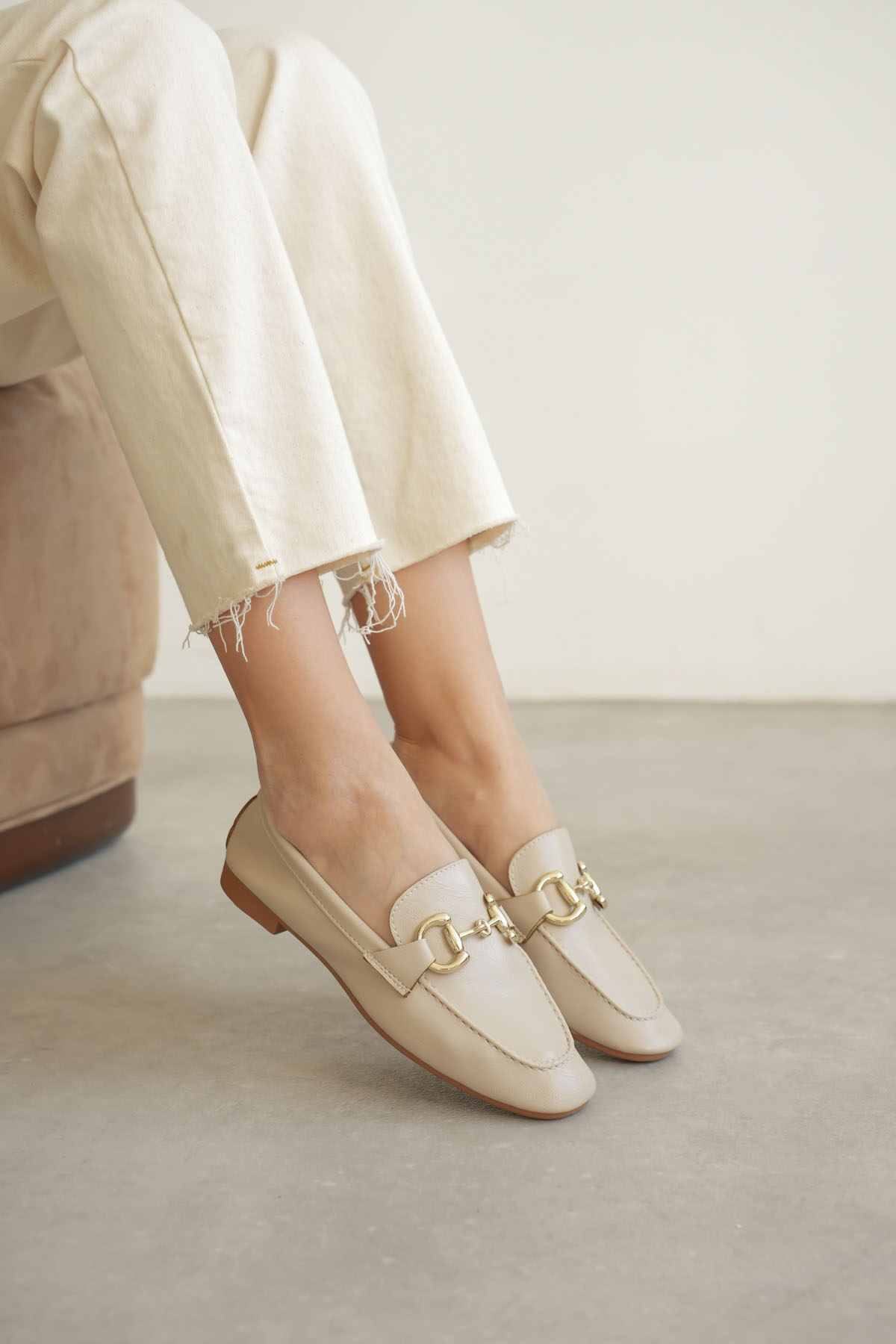 Kadın Bej Günlük Babet