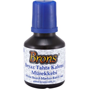 Brons Tahta Kalem Mürekkebi 30 CC Mavi BR-351