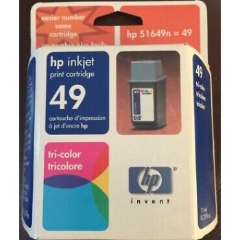 HP 49 Orjinal Renkli Kartuş | 51649A (Eski Tarihli)