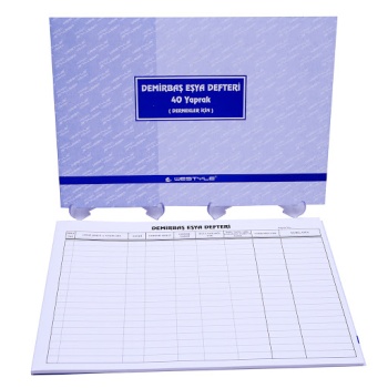 ALTINYILDIZ DEMİRBAŞ EŞYA DEFTERİ 40 YP