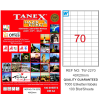 Tanex Laser Etiket 100 YP 40x20 MM Laser-Copy-Inkjet TW-2270