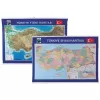 Gülpaş 999 70x100 Türkiye Fiziki&Siyasi Çerçeveli Harita