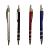 Steelpen 1403 Classic Metal Tükenmez Kalem (Kırmızı-Füme-Mat Gümüş-Siyah)