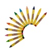 Play-Doh Üçgen Crayon (Mum) Boya 12 Renk PLAY-CR008