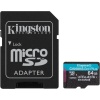 Kingston 64GB microSDXC Canvas Go Plus 170R A2 U3 V30 Card + ADP Hafıza Kartı | SDCG3/64GB