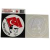 Araç Cam Çıkartma 1 (Atatürk Ve Bayrak İzindeyiz)