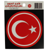 Araç Cam Çıkartma 6 (Yuvarlak Bayrak)