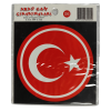 Araç Cam Çıkartma 6 (Yuvarlak Bayrak)