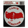 Araç Cam Çıkartma 7 (Türkiye Haritali Atatürklü Bayrak)