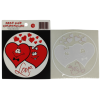 Araç Cam Çıkartma 10 (İki Kalp LOVE)