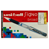 Uni-Ball Siyah Roller Kalem Signo Broad Jel Bilye Uç İmza Kalemi 1.0 MM 12Li Kutu | UM-153