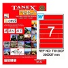 Tanex TW-2007 Lazer Etiketi 200mm X 37mm | TW-2007