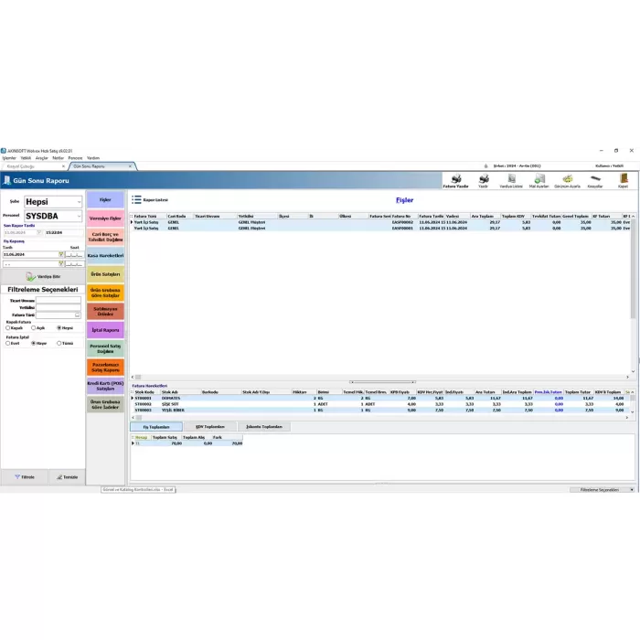 Akınsoft | WOLVOX Hızlı Satış (WWH9) Programı