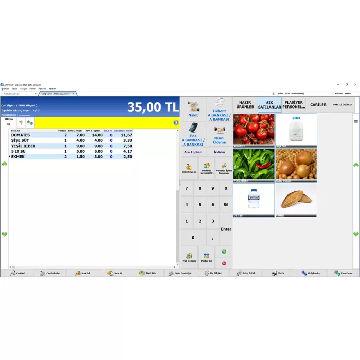 Akınsoft | WOLVOX Hızlı Satış (WWH9) Programı