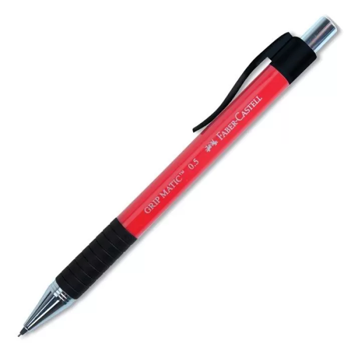 Faber-Castell Grip Matic Versatil Kurşun Kalem 0.5 mm Kırmızı | 1318