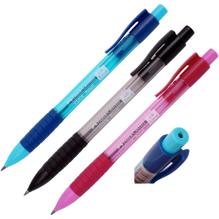 Faber-Castell Versatil Kalem Click 2 MM Pembe 2B | 1328