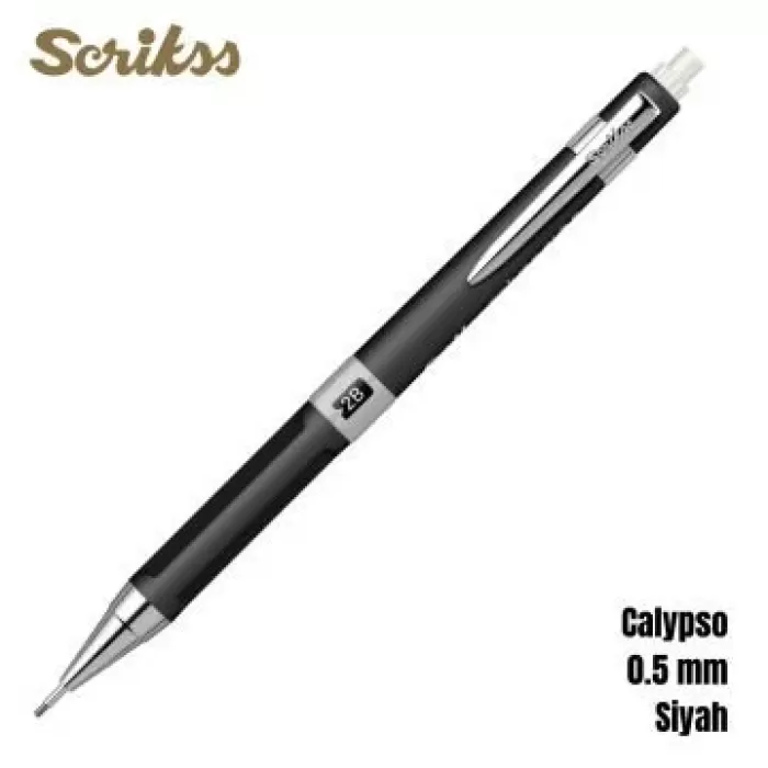 Scrikss Calypso 0,5 mm Siyah Versatil Kalem