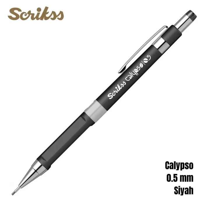 Scrikss Calypso 0,5 mm Siyah Versatil Kalem