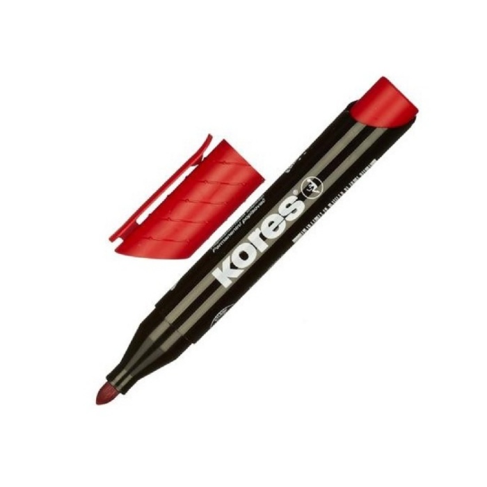 Kores K-marker Permanent Xp1, Round Tip Red Yuvarlak Uç