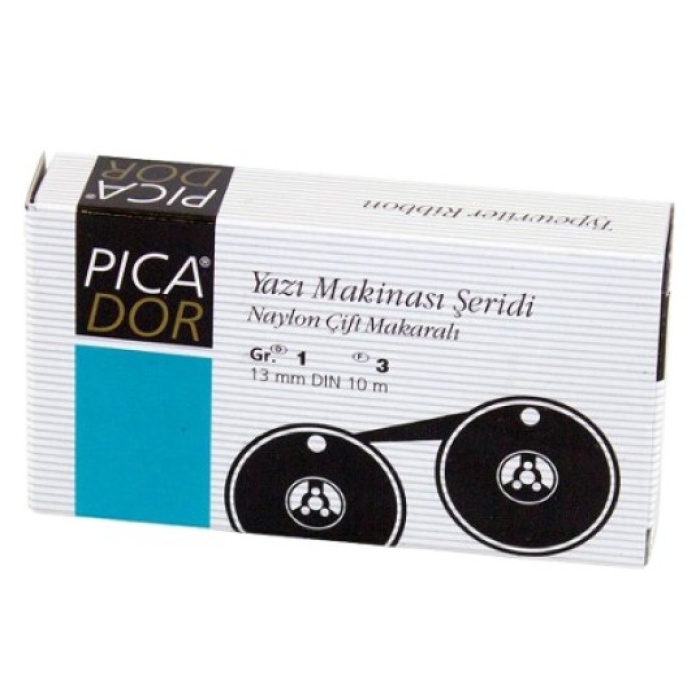Picador Yazı Makinası / Daktilo Şeridi 13mm x 10 Siyah