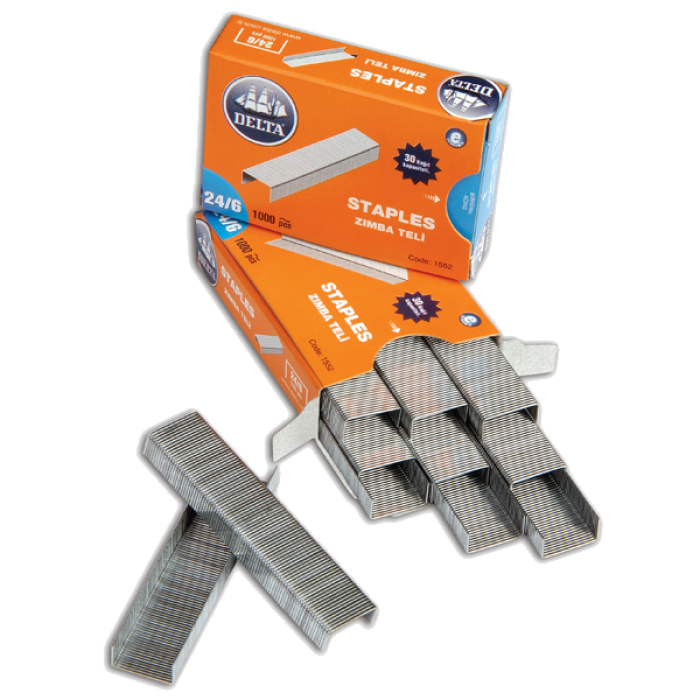 Delta 1000 Lİ 24/6 Zımba Teli Beyaz 1552