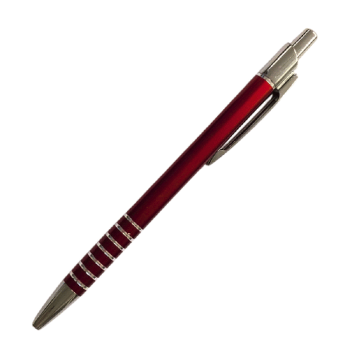 Steelpen 1403 Classic Metal Tükenmez Kalem (Kırmızı-Füme-Mat Gümüş-Siyah)