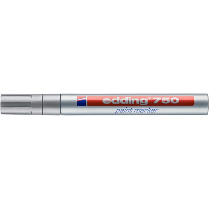 Edding Markör Dekor Boya Yuvarlak Uçlu 2-4 MM Gümüş 750