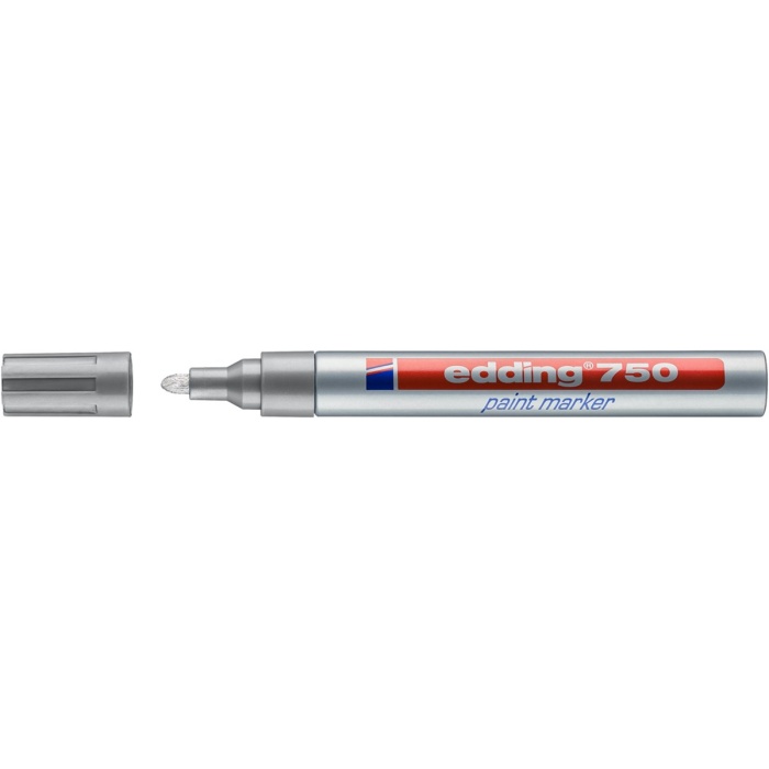 Edding Markör Dekor Boya Yuvarlak Uçlu 2-4 MM Gümüş 750