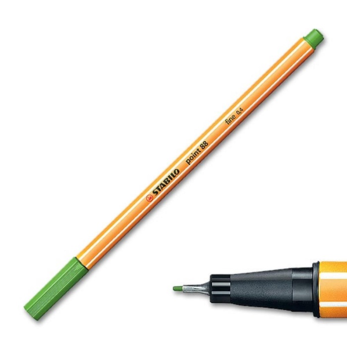 Stabilo Keçe Uçlu İnce Kalem 88 Point 0.4 MM Yaprak Yeşili 88/43
