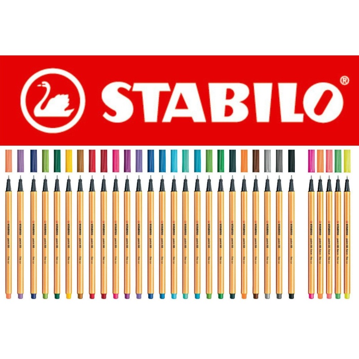 Stabilo Keçe Uçlu İnce Kalem 88 Point 0.4 MM Elma Yeşii 88/33