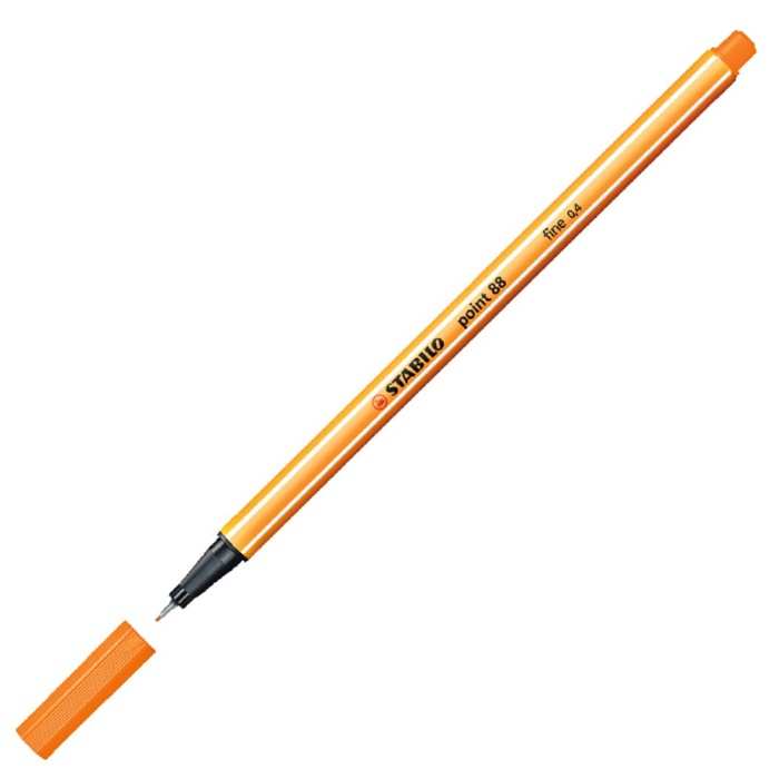 Stabilo Turuncu Keçe Uçlu İnce Kalem 88 Point 0.4 MM 88/54