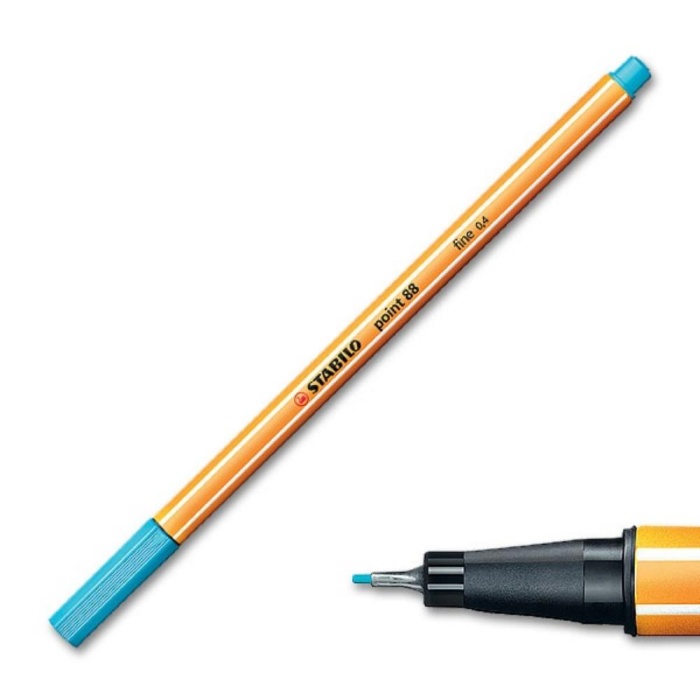 Stabilo Uçuk Mavi Keçe Uçlu İnce Kalem 88 Point 0.4 MM 88/57