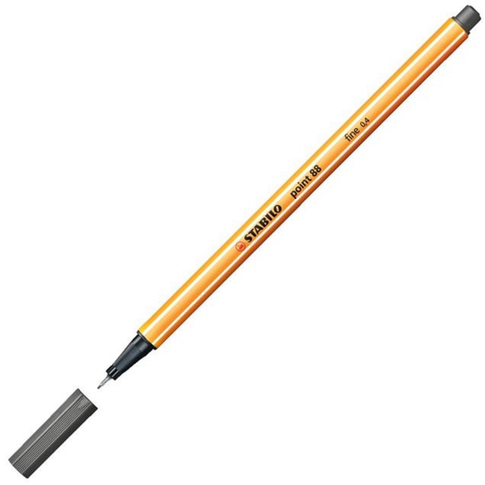 Stabilo Koyu Gri Keçe Uçlu İnce Kalem 88 Point 0.4 MM 88/96