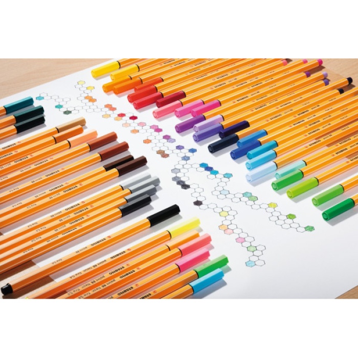 Stabilo Mor Keçe Uçlu İnce Kalem 88 Point 0.4 MM 88/55