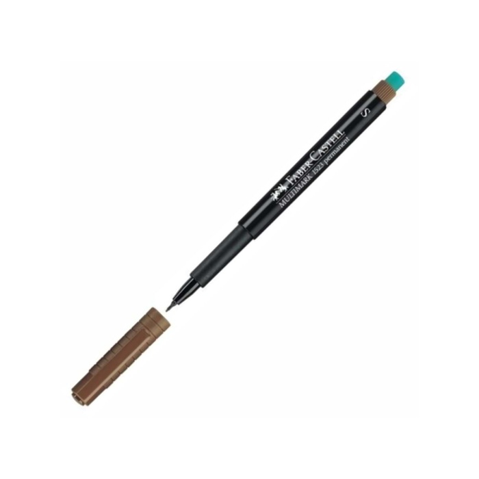 Faber Castell Multimark 1523 Permanent Asetat Kalem Kahverengi