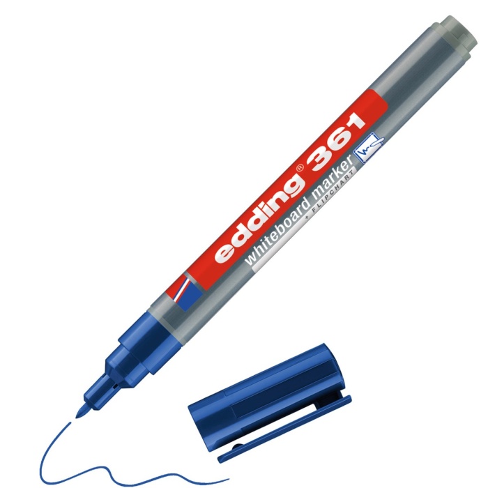 Edding Tahta Kalemi Yuvarlak Uçlu 1 MM Mavi 361