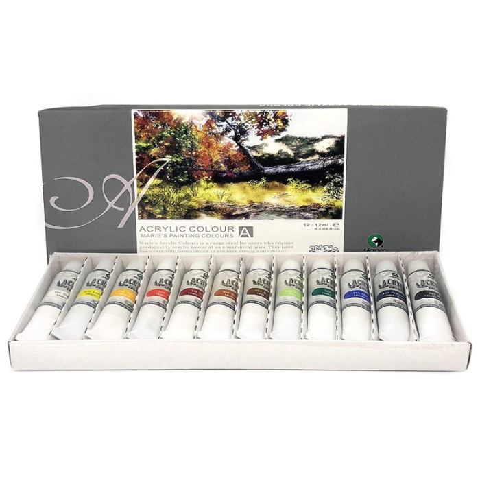 Maries Akrilik Boya 12 ml 18 Renk | 818B