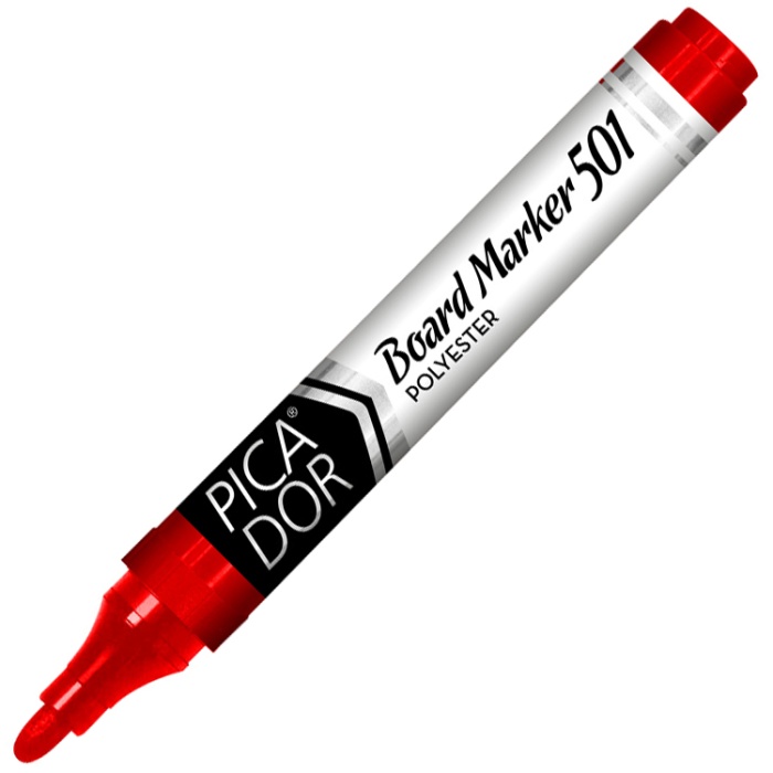 Picador Board Marker Kırmızı 3mm Yuvarlak Uç Doldurulabilir