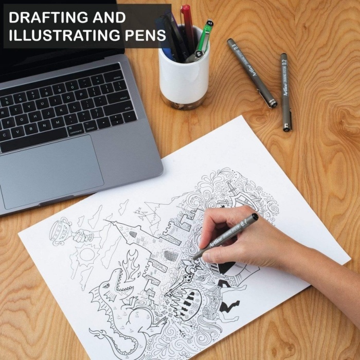 Artline Çizim Kalemi 0.2 MM Siyah EK232