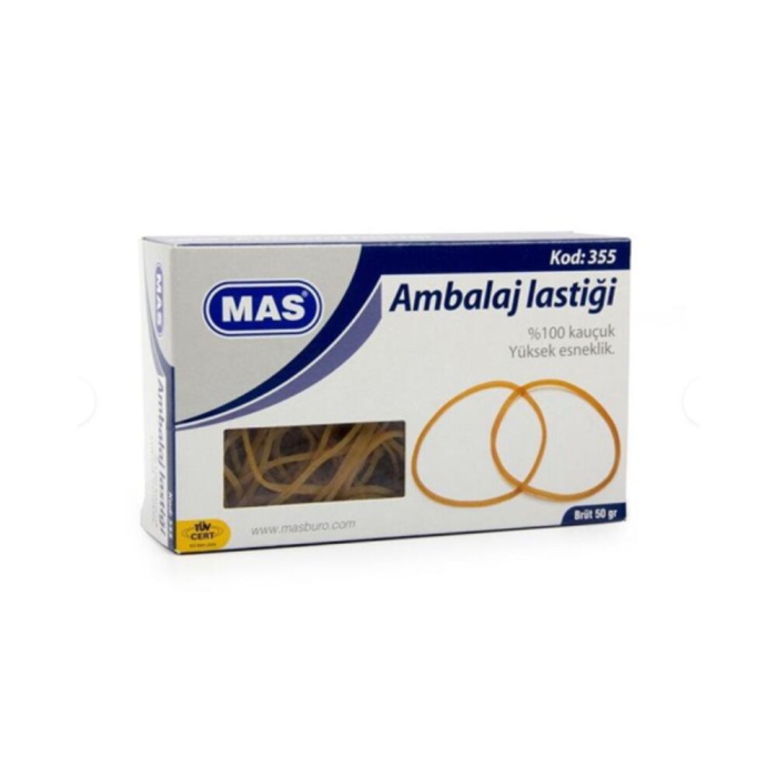 Mas Ambalaj Lastik Kutu Midi 50 GR NO:355