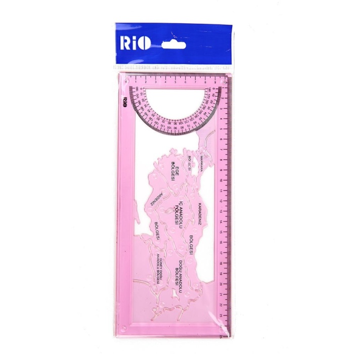 Rio Türkiye Haritası Şablonu 25 CM Sarı 804