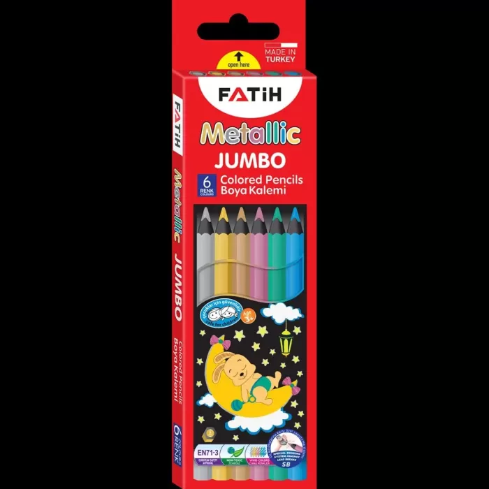 Fatih Kuru Boya Tam Boy Jumbo Metalik 6 LI 33360