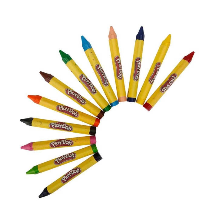 Play-Doh Üçgen Crayon (Mum) Boya 12 Renk PLAY-CR008