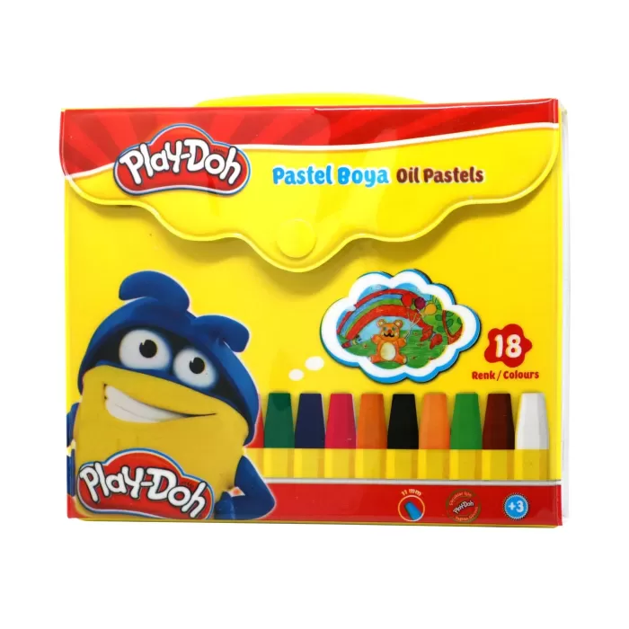 Play-Doh Pastel Boya Çantalı 18 Renk PLAY-PA006