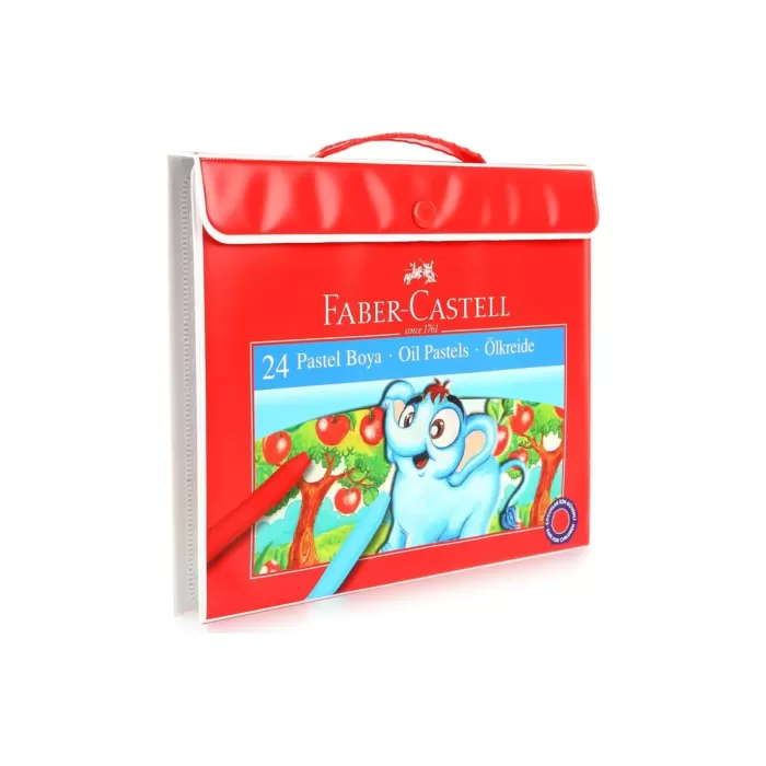 Faber-Castell Pastel Boya 24 Renk Plastik Çantali
