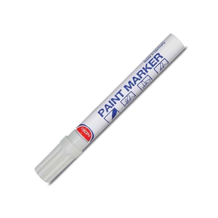 Noki Paint Marker Yuvarlak Uçlu Beyaz Kalem